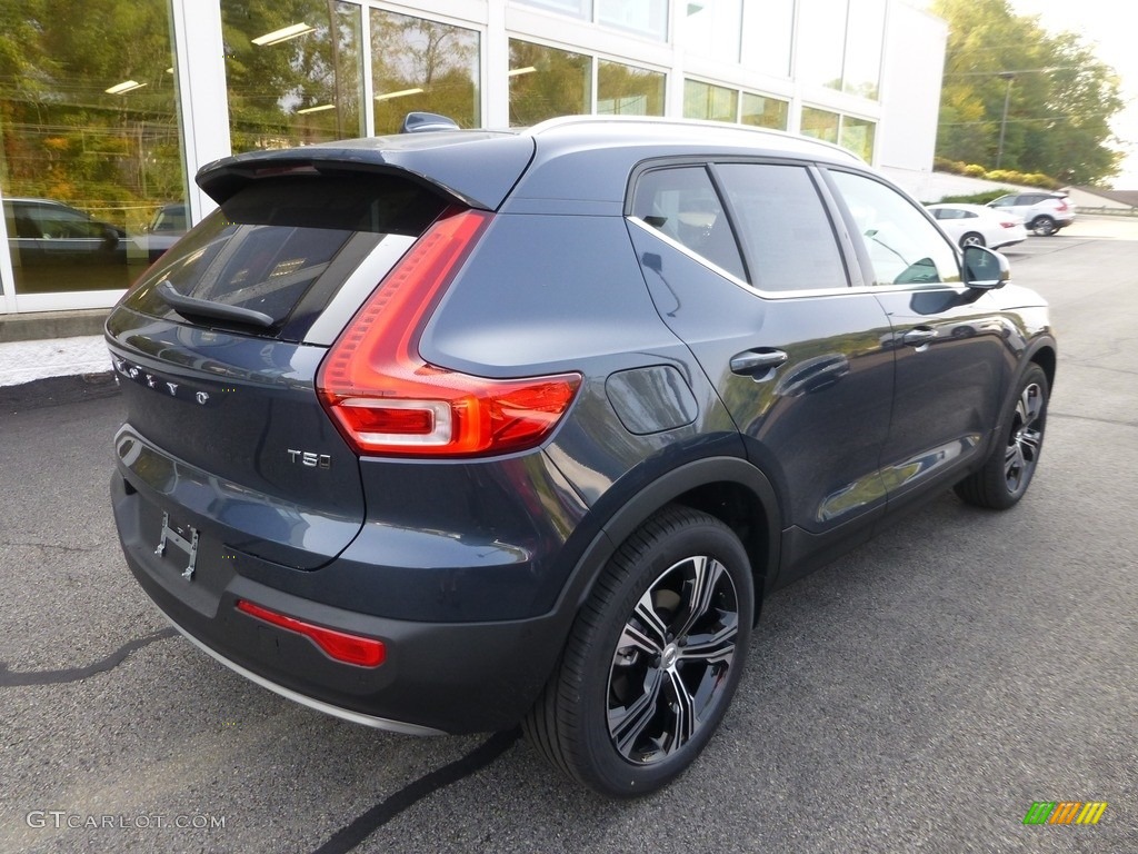 2021 XC40 T5 Inscription AWD - Denim Blue Metallic / Blond/Charcoal photo #2