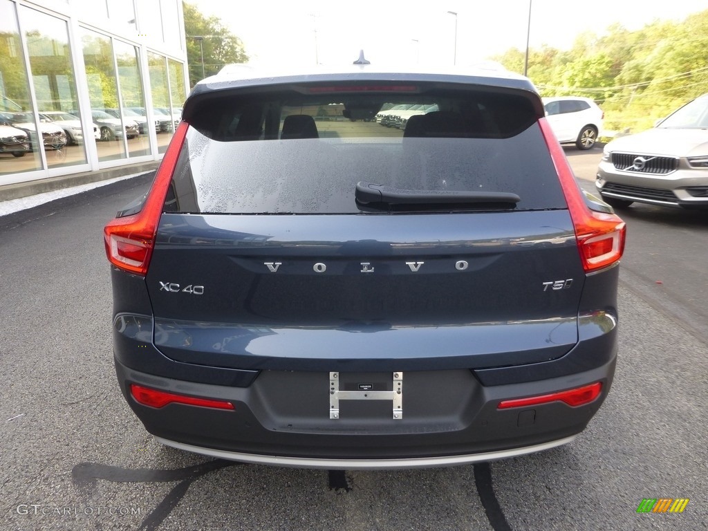 2021 XC40 T5 Inscription AWD - Denim Blue Metallic / Blond/Charcoal photo #3