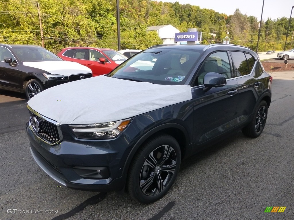 2021 XC40 T5 Inscription AWD - Denim Blue Metallic / Blond/Charcoal photo #5