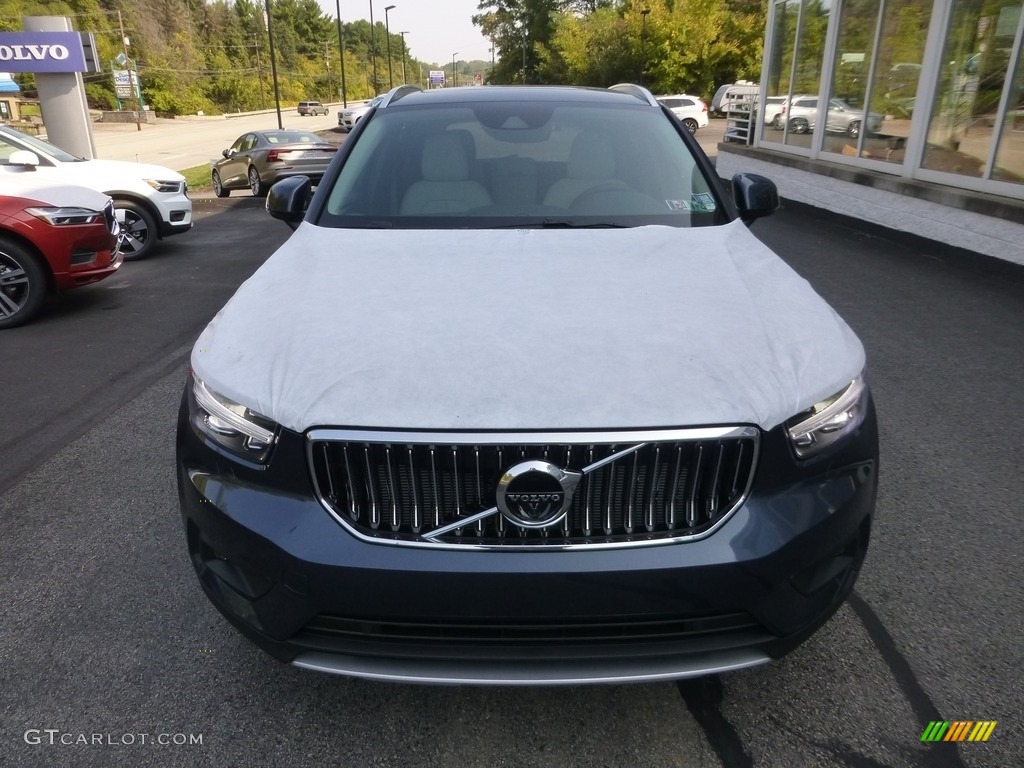 2021 XC40 T5 Inscription AWD - Denim Blue Metallic / Blond/Charcoal photo #6