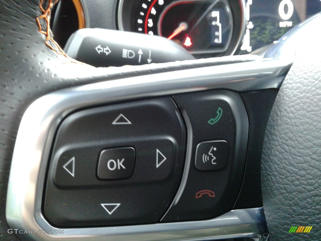 2021 Jeep Gladiator Mojave 4x4 Black/Steel Gray Steering Wheel Photo #139660558
