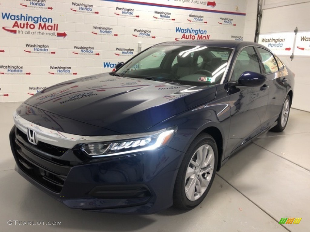 2020 Accord LX Sedan - Obsidian Blue Pearl / Gray photo #1