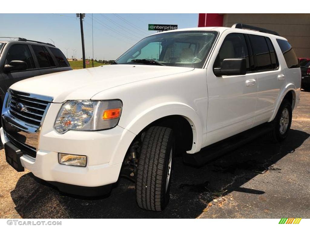 2009 Oxford White Ford Explorer Xlt 4x4 13890374 Gtcarlot