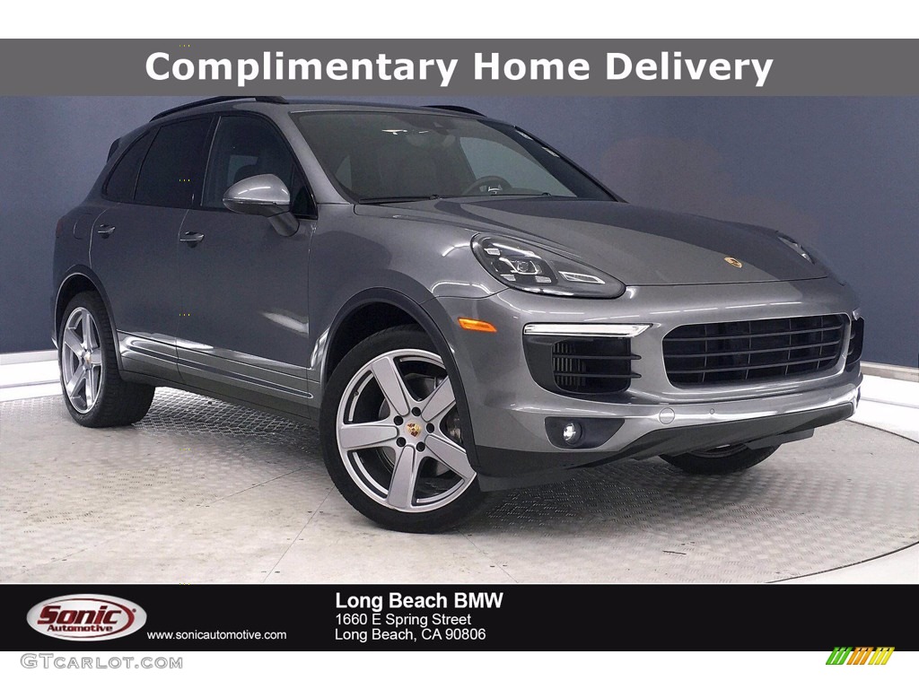 2016 Cayenne S - Meteor Grey Metallic / Black photo #1
