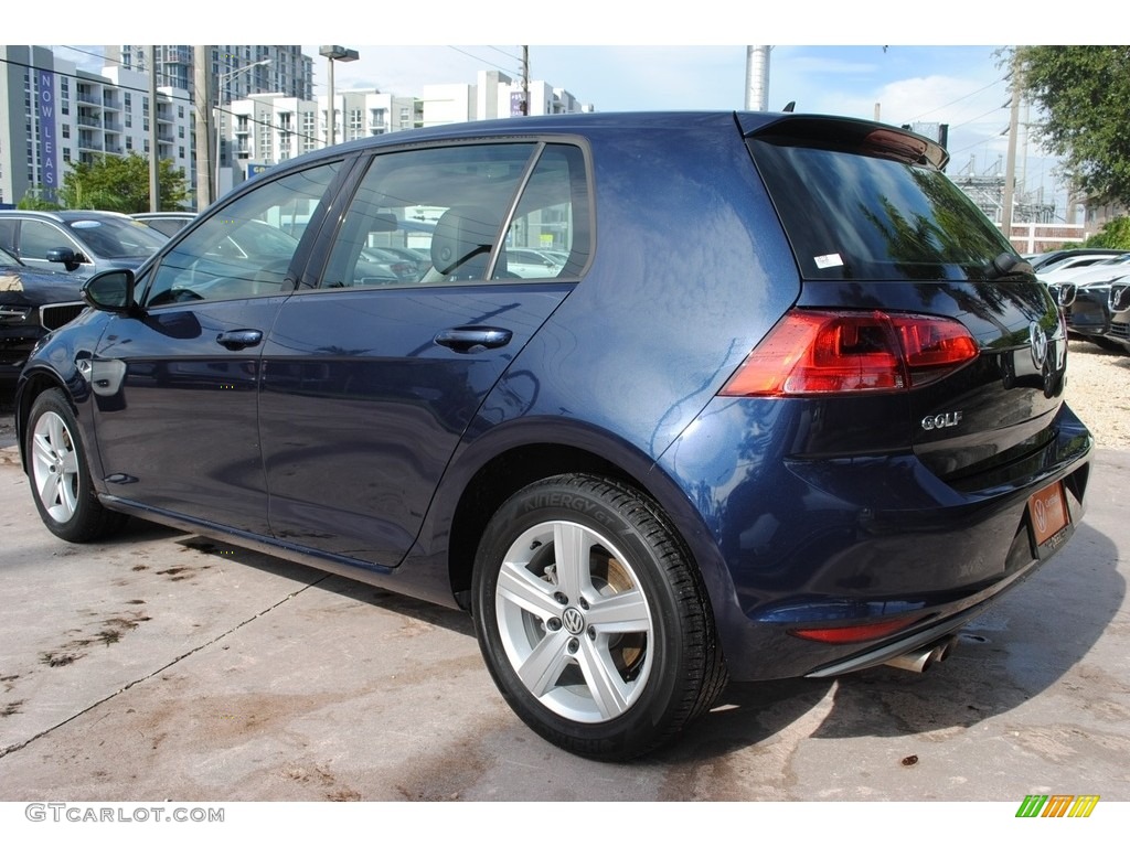 2017 Golf 4 Door 1.8T Wolfsburg - Night Blue Metallic / Titan Black photo #7