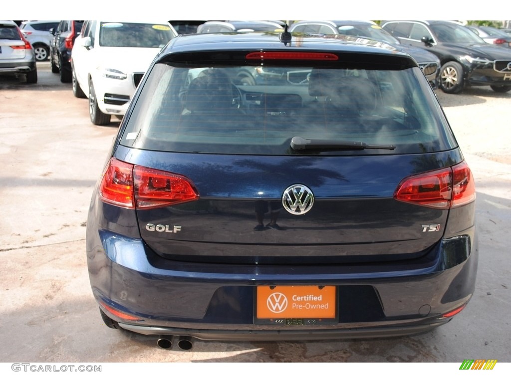2017 Golf 4 Door 1.8T Wolfsburg - Night Blue Metallic / Titan Black photo #8