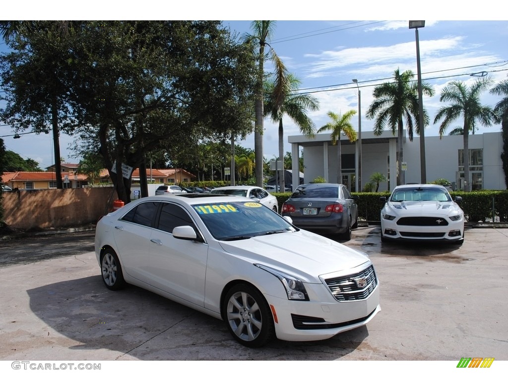 2016 ATS 2.0T Sedan - Crystal White Tricoat / Jet Black photo #1