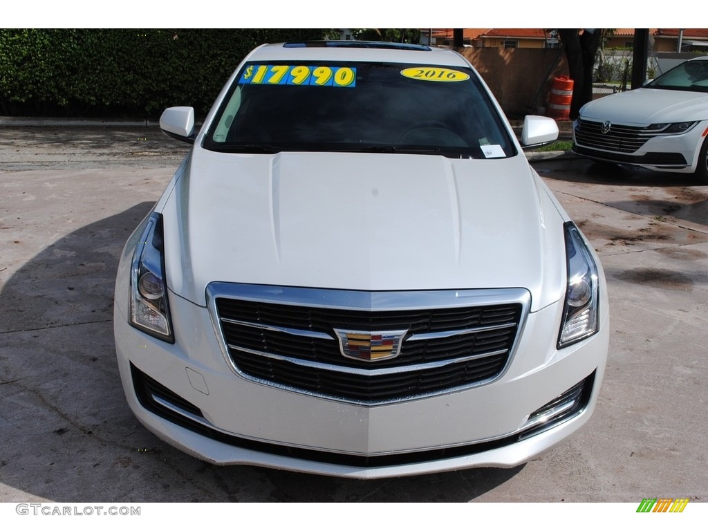 2016 ATS 2.0T Sedan - Crystal White Tricoat / Jet Black photo #3