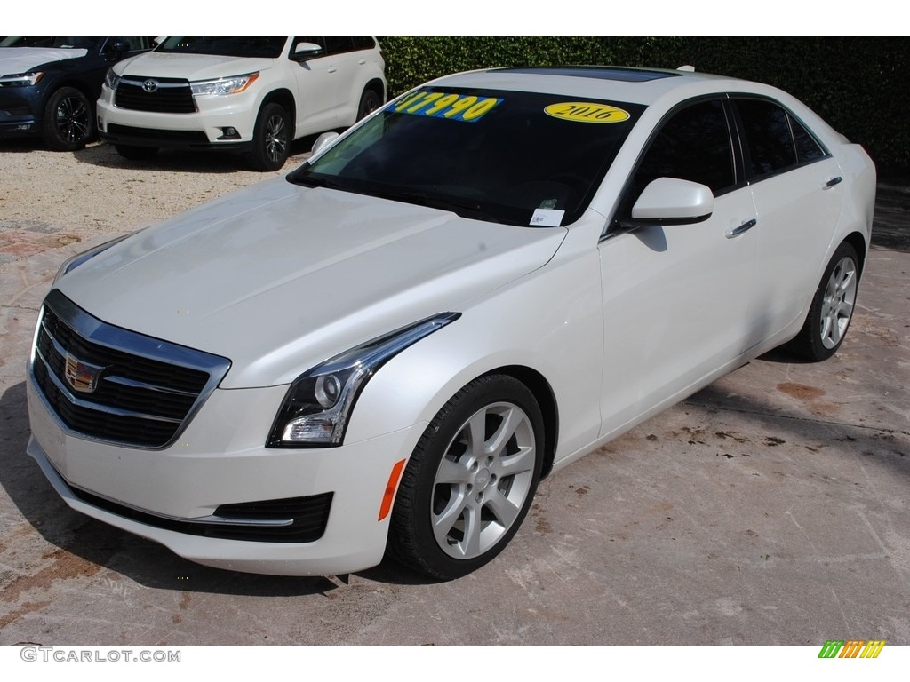 2016 ATS 2.0T Sedan - Crystal White Tricoat / Jet Black photo #4