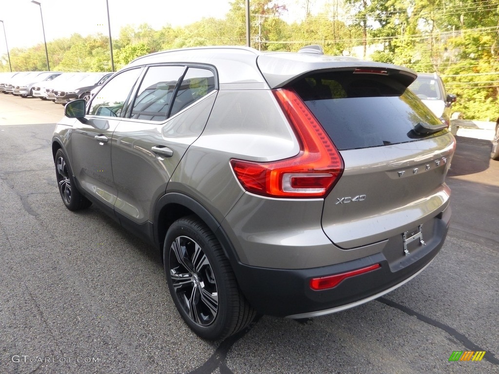 2021 XC40 T5 Inscription AWD - Pebble Grey Metallic / Blond/Charcoal photo #4
