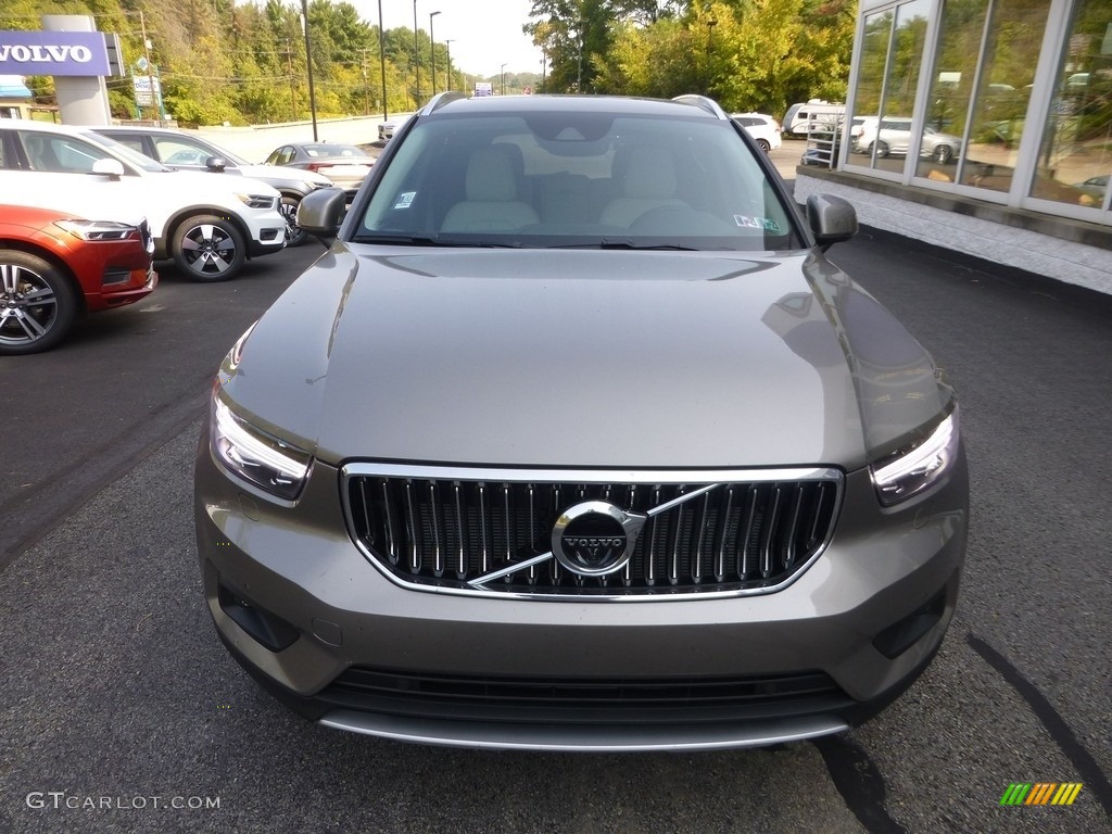 2021 XC40 T5 Inscription AWD - Pebble Grey Metallic / Blond/Charcoal photo #6