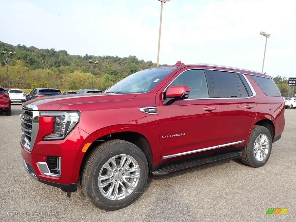 Cayenne Red Tintcoat 2021 GMC Yukon SLT 4WD Exterior Photo #139665964