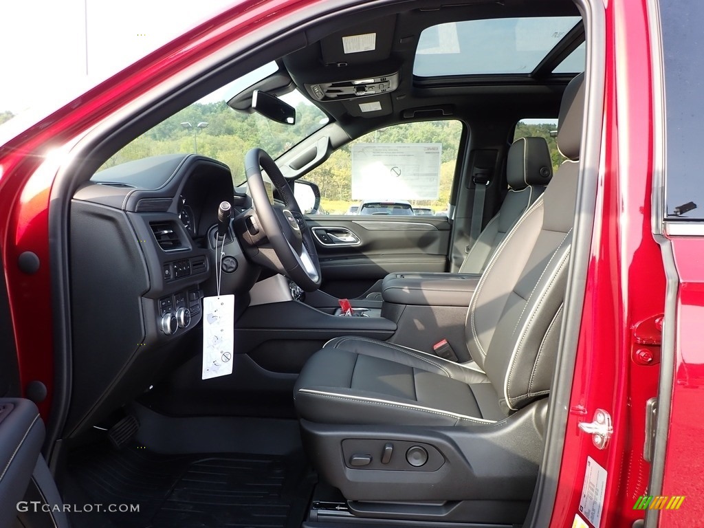 Jet Black Interior 2021 GMC Yukon SLT 4WD Photo #139666101