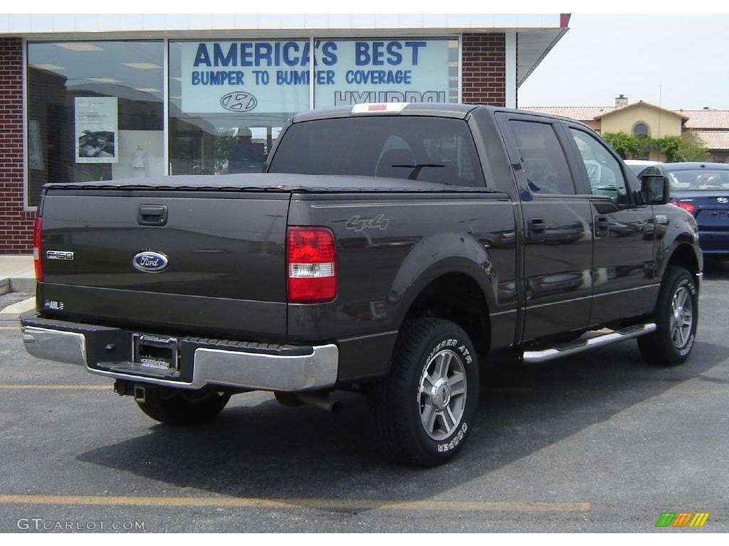 2005 F150 XLT SuperCrew 4x4 - Dark Stone Metallic / Medium Flint Grey photo #5