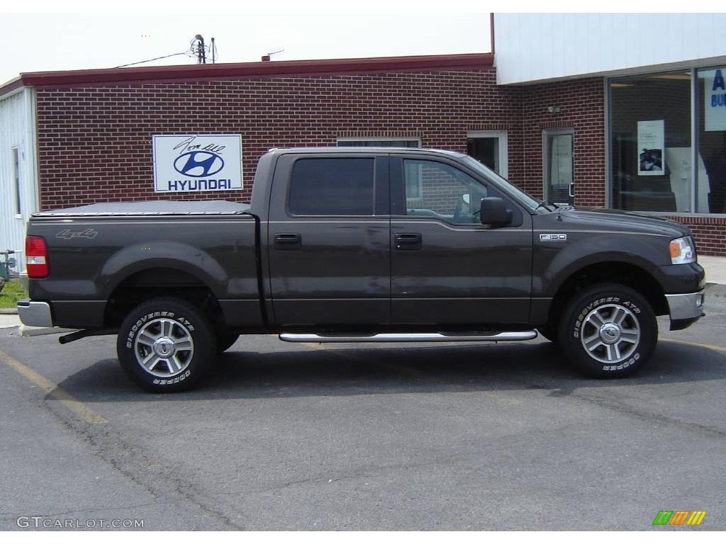 2005 F150 XLT SuperCrew 4x4 - Dark Stone Metallic / Medium Flint Grey photo #6