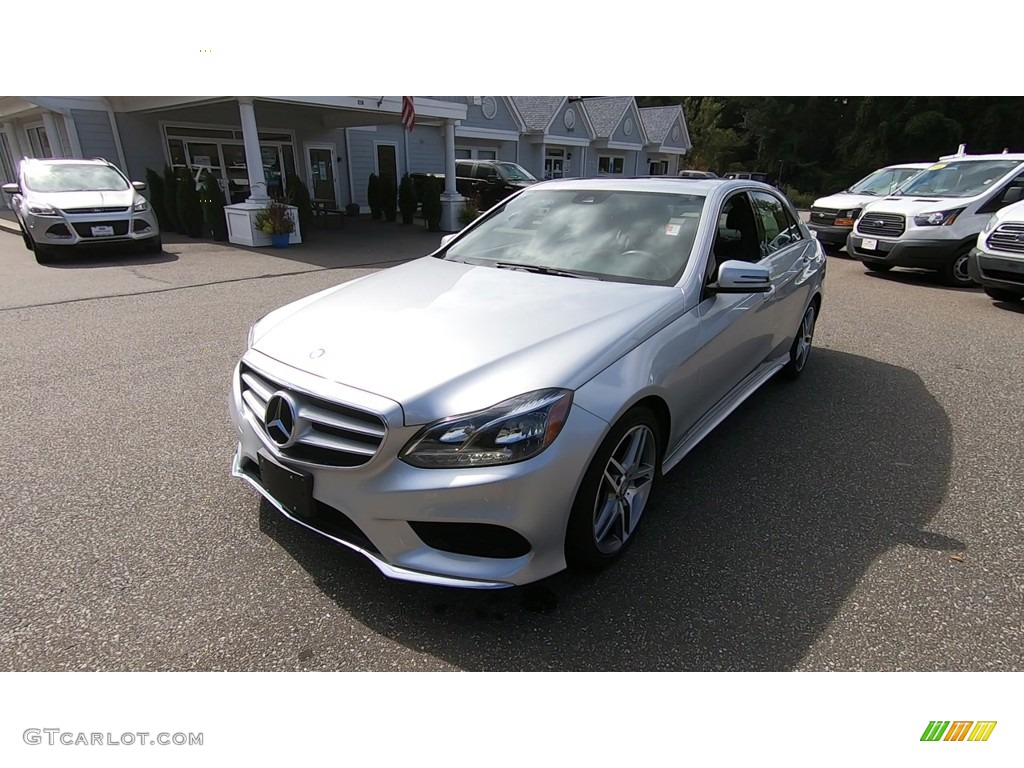 2014 E 350 4Matic Sedan - Iridium Silver Metallic / Black photo #3