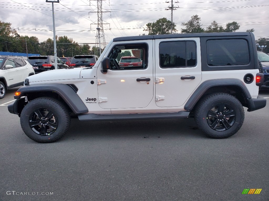 Bright White 2021 Jeep Wrangler Unlimited Sport 4x4 Exterior Photo #139668426
