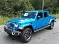 2021 Hydro Blue Pearl Jeep Gladiator Overland 4x4  photo #2