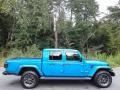 2021 Hydro Blue Pearl Jeep Gladiator Overland 4x4  photo #5