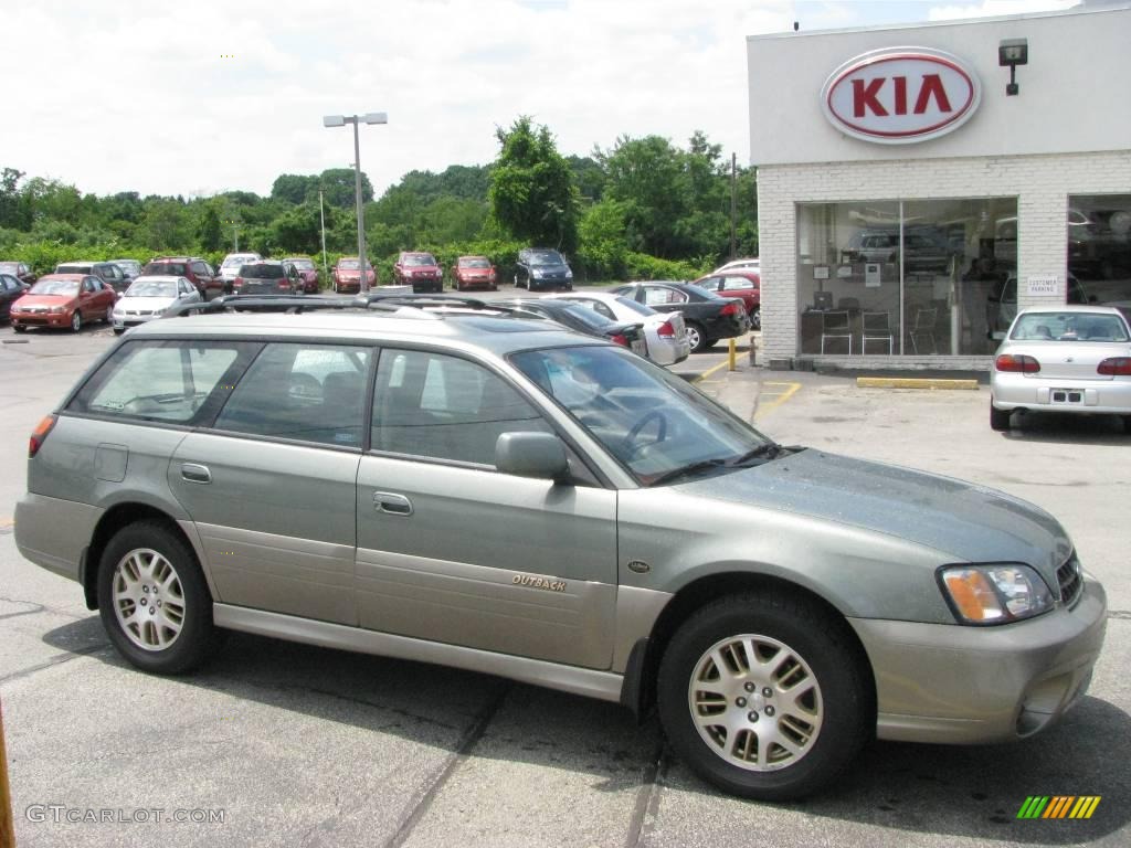 2003 Outback L.L. Bean Edition Wagon - Seamist Green Pearl / Beige photo #1