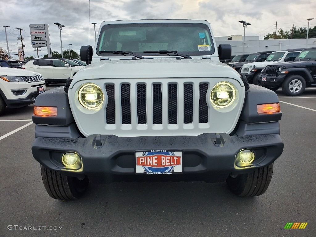 2021 Wrangler Unlimited Sport 4x4 - Bright White / Black photo #3