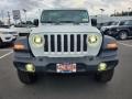 2021 Bright White Jeep Wrangler Unlimited Sport 4x4  photo #3