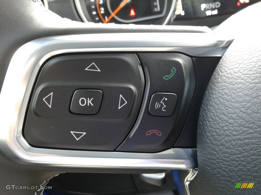 2021 Jeep Gladiator Overland 4x4 Black Steering Wheel Photo #139668891