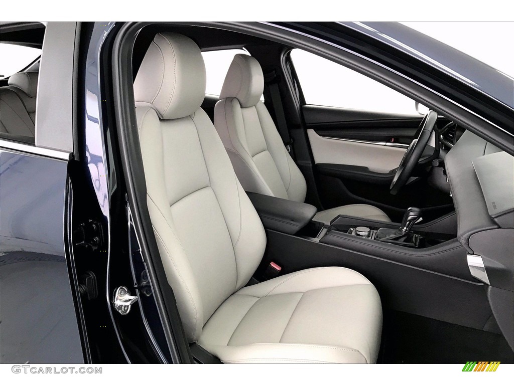 White Interior 2019 Mazda MAZDA3 Hatchback Preferred Photo #139669676