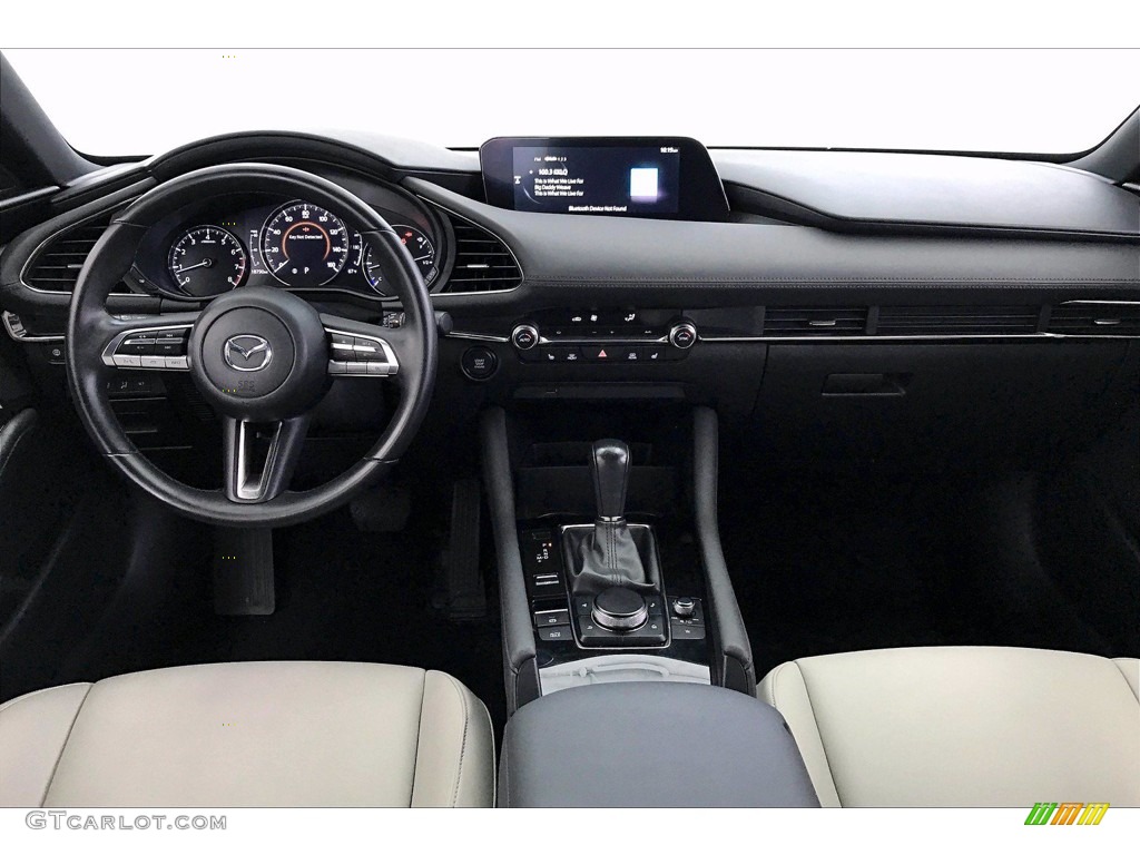 2019 Mazda MAZDA3 Hatchback Preferred White Dashboard Photo #139669950