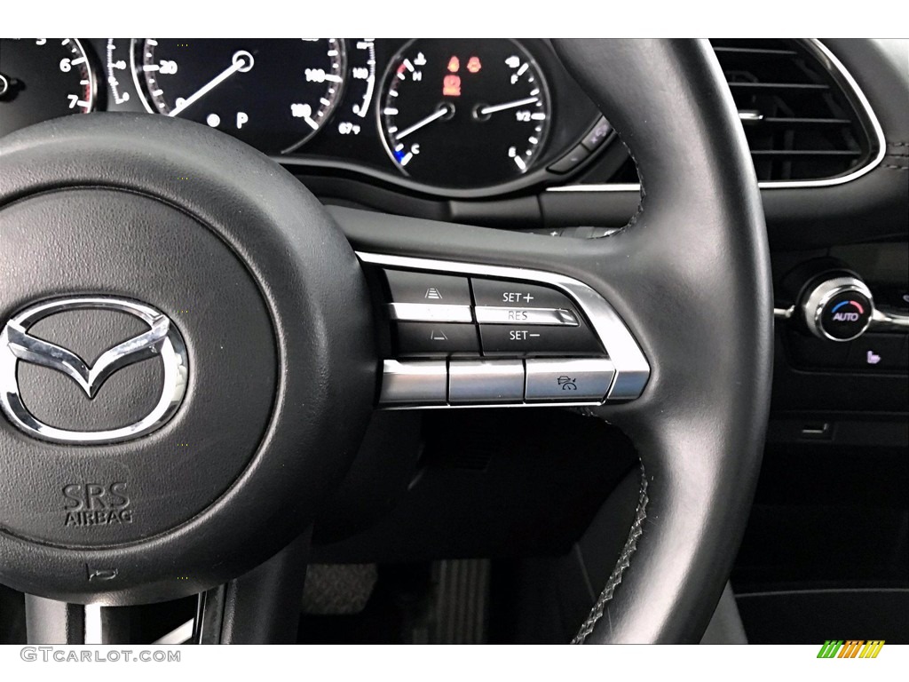 2019 Mazda MAZDA3 Hatchback Preferred White Steering Wheel Photo #139670001