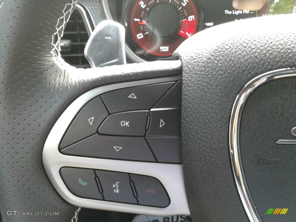 2020 Dodge Challenger SRT Hellcat Redeye Widebody Black Steering Wheel Photo #139670967