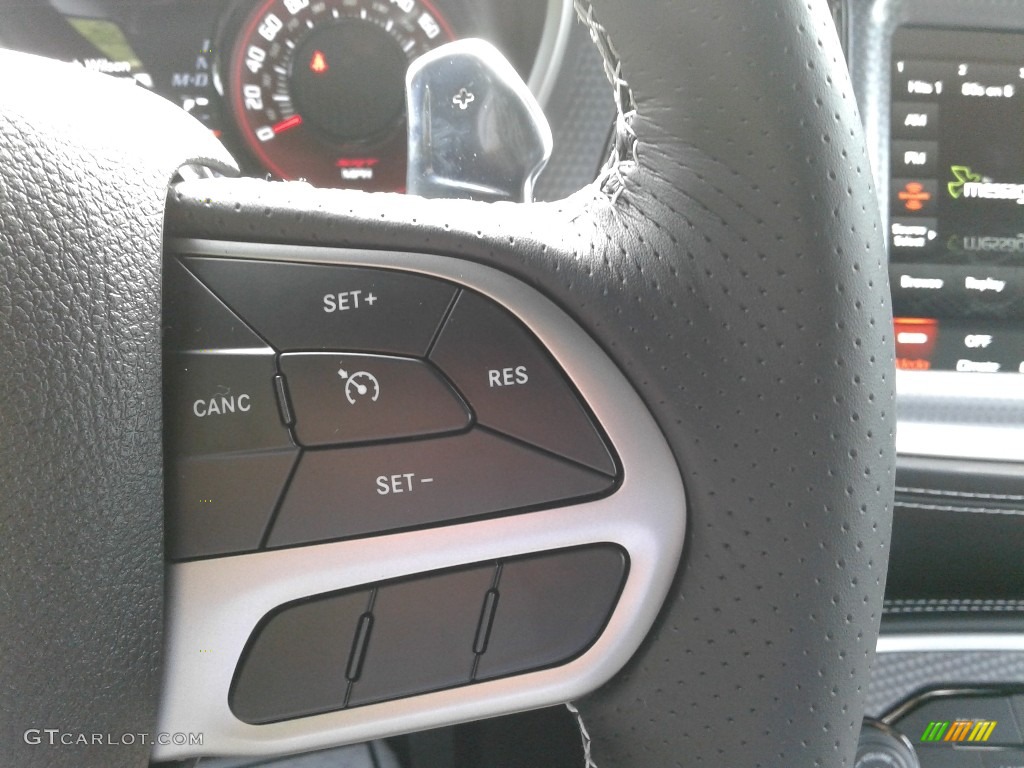 2020 Dodge Challenger SRT Hellcat Redeye Widebody Black Steering Wheel Photo #139670991