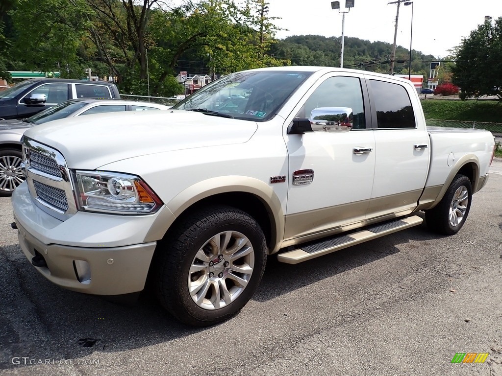 2016 1500 Laramie Longhorn Crew Cab 4x4 - Bright White / Canyon Brown/Light Frost Beige photo #1