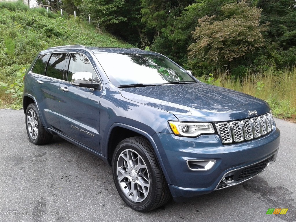 Slate Blue Pearl 2020 Jeep Grand Cherokee Overland 4x4 Exterior Photo #139671339