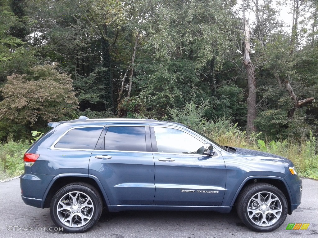 Slate Blue Pearl 2020 Jeep Grand Cherokee Overland 4x4 Exterior Photo #139671360