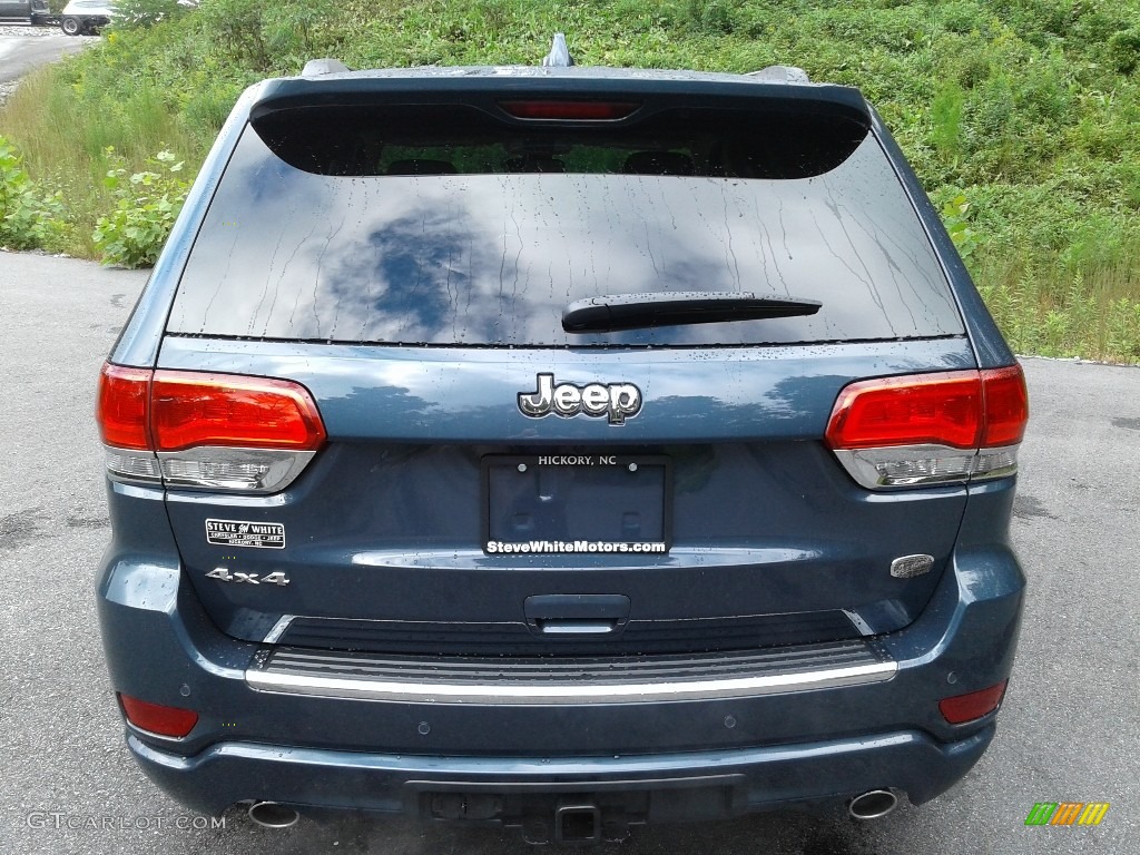 2020 Grand Cherokee Overland 4x4 - Slate Blue Pearl / Light Frost/Brown photo #7