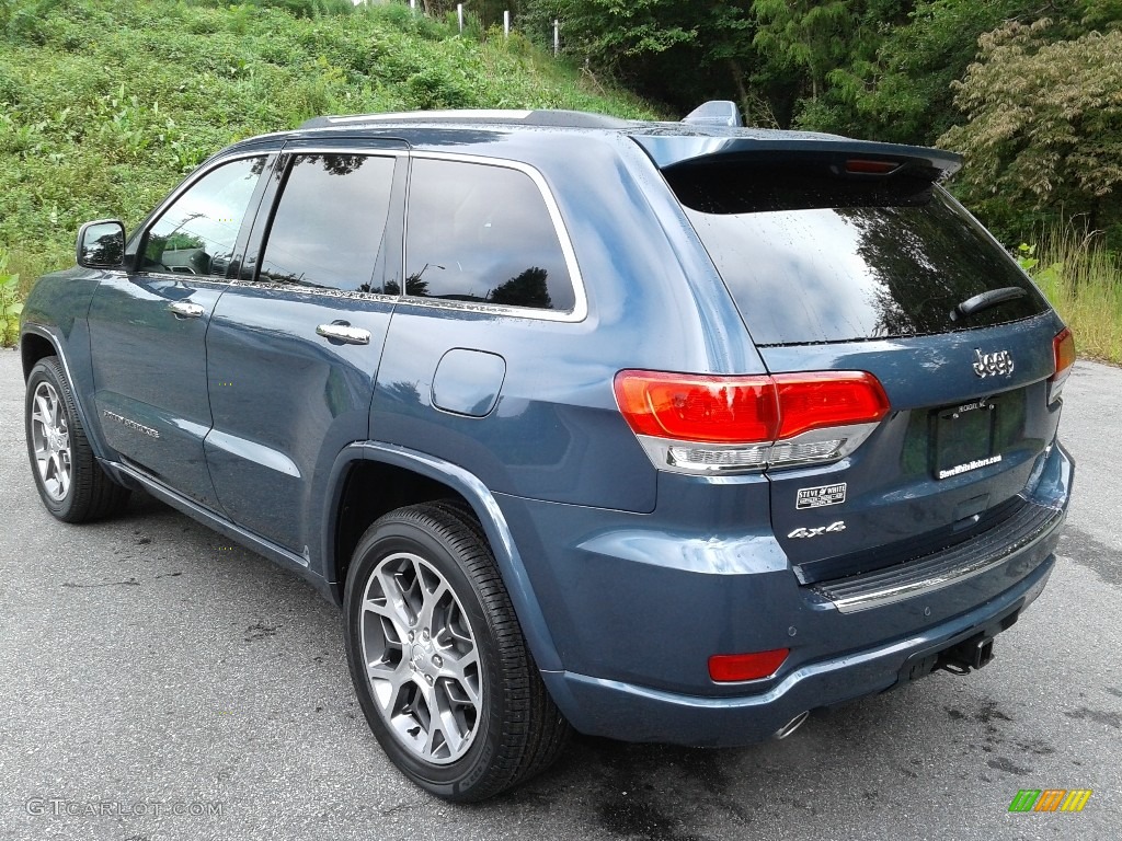 2020 Grand Cherokee Overland 4x4 - Slate Blue Pearl / Light Frost/Brown photo #8