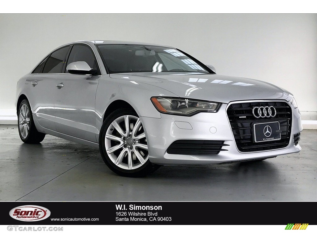 2015 A6 2.0T Premium quattro Sedan - Ice Silver Metallic / Black photo #1