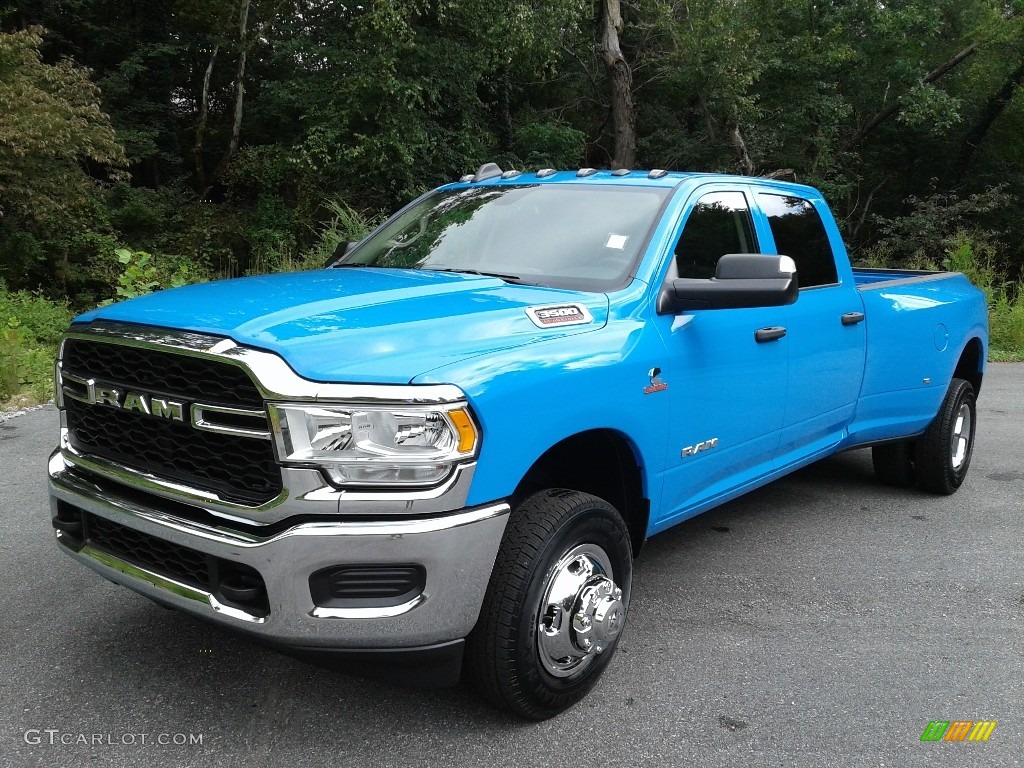 2020 3500 Tradesman Crew Cab 4x4 - New Holland Blue / Black photo #2