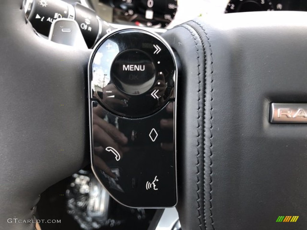2020 Land Rover Range Rover Autobiography Ebony Steering Wheel Photo #139672092