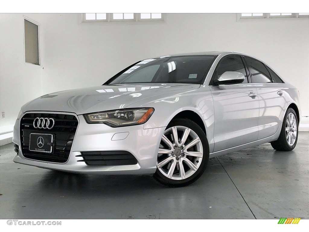 2015 A6 2.0T Premium quattro Sedan - Ice Silver Metallic / Black photo #12