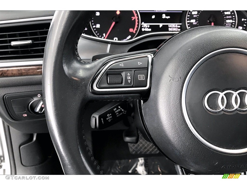 2015 A6 2.0T Premium quattro Sedan - Ice Silver Metallic / Black photo #18