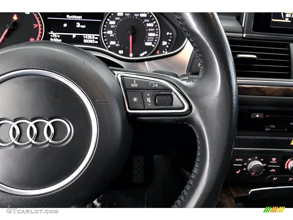 2015 A6 2.0T Premium quattro Sedan - Ice Silver Metallic / Black photo #19