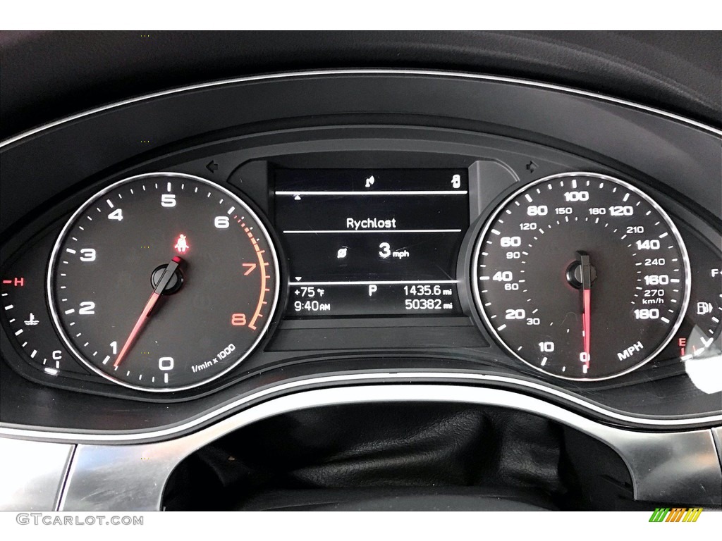 2015 A6 2.0T Premium quattro Sedan - Ice Silver Metallic / Black photo #20
