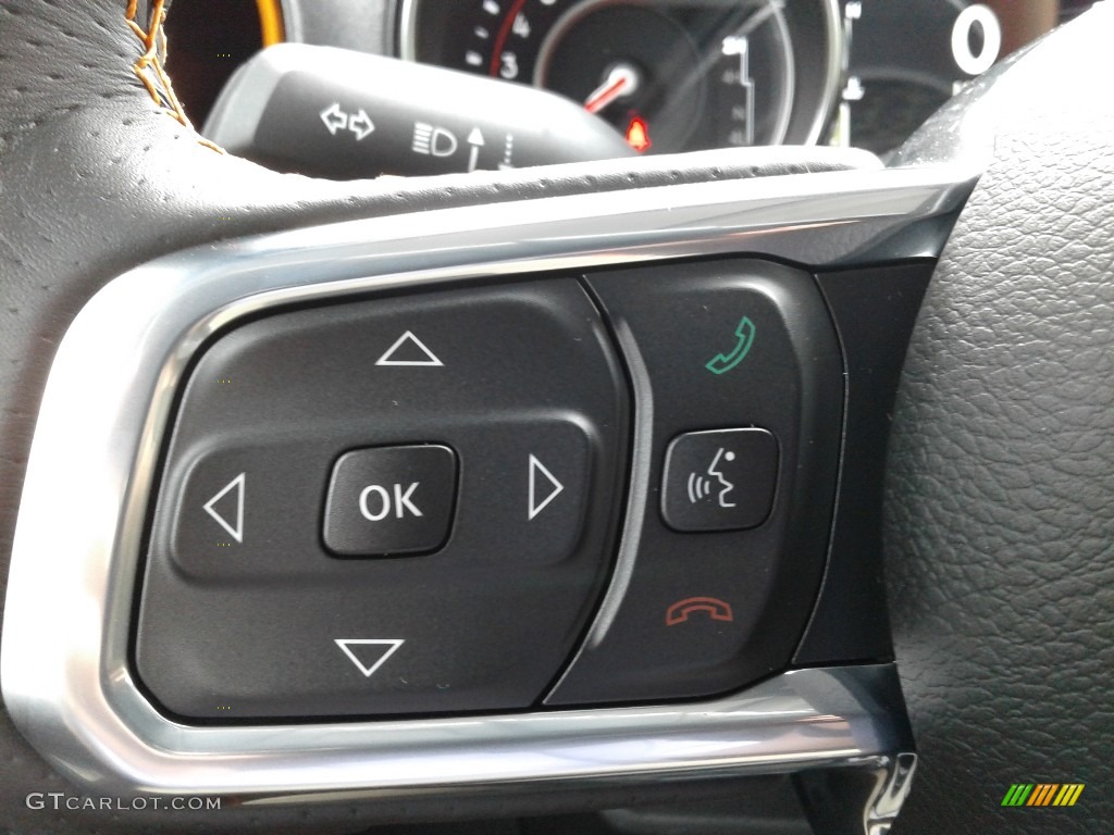 2021 Jeep Gladiator Mojave 4x4 Black/Steel Gray Steering Wheel Photo #139674351