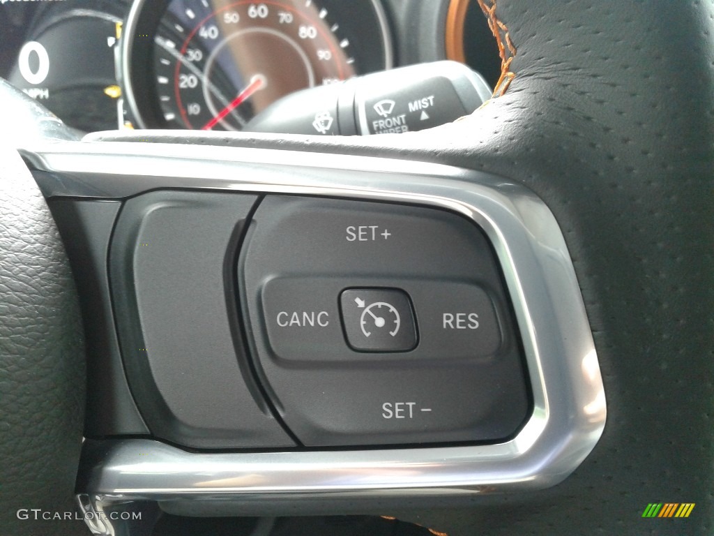 2021 Jeep Gladiator Mojave 4x4 Black/Steel Gray Steering Wheel Photo #139674369