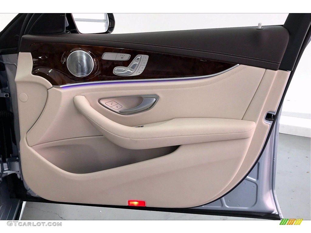 2017 Mercedes-Benz E 300 Sedan Macchiato Beige/Espresso Door Panel Photo #139674702