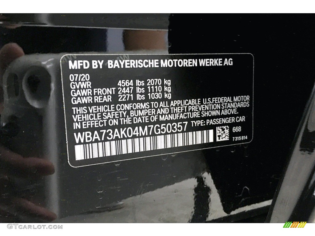 2021 2 Series Color Code 668 for Jet Black Photo #139675791