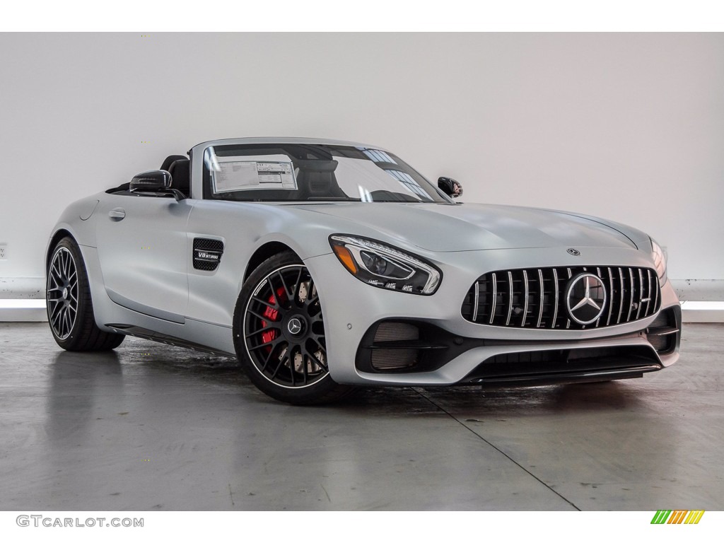 Iridium Silver Metallic 2018 Mercedes-Benz AMG GT C Roadster Exterior Photo #139675893