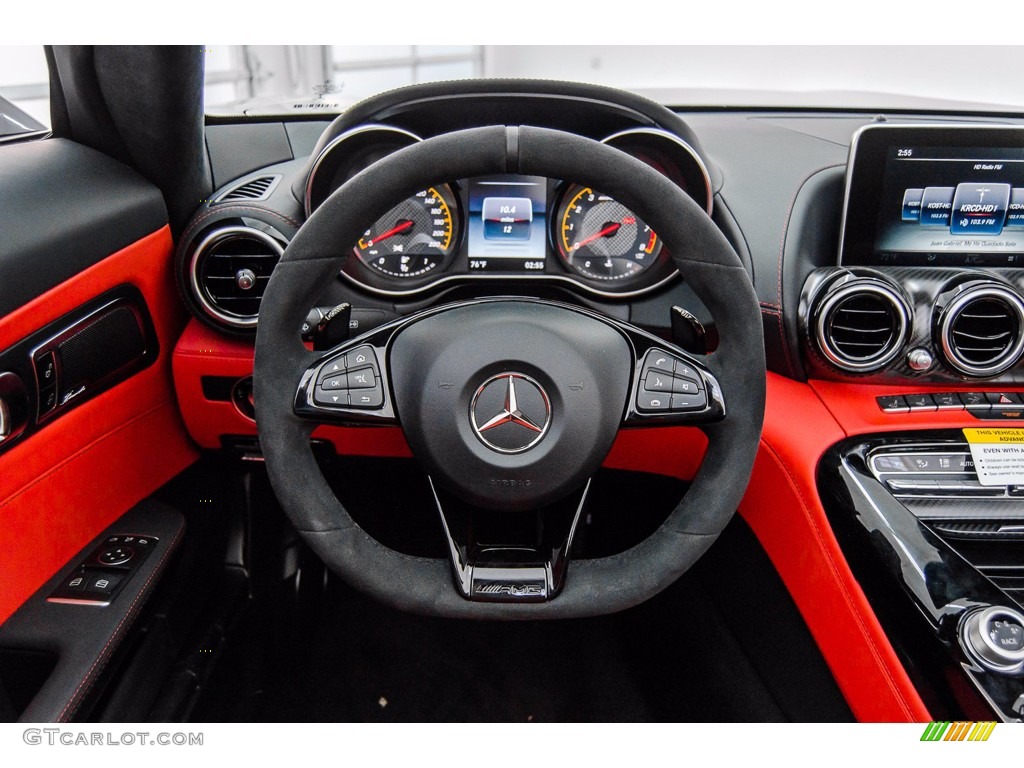 2018 Mercedes-Benz AMG GT C Roadster Red Pepper/Black Steering Wheel Photo #139675944